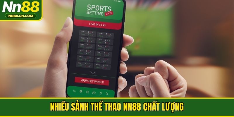 Nhiều sảnh thể thao NN88 chất lượng